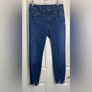 💙”Mavi” Blue Skinny Jeans with Subtle Distressing👖